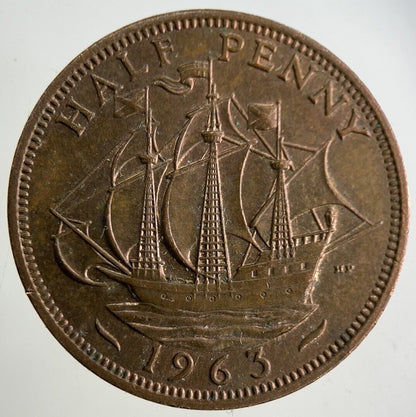 1963 Elizabeth II 2nd Half - Penny Coin | Very Fine Grade