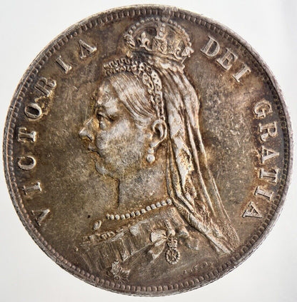 1889 Victoria Half - Crown | British Silver Coin | Very High Grade | a6903