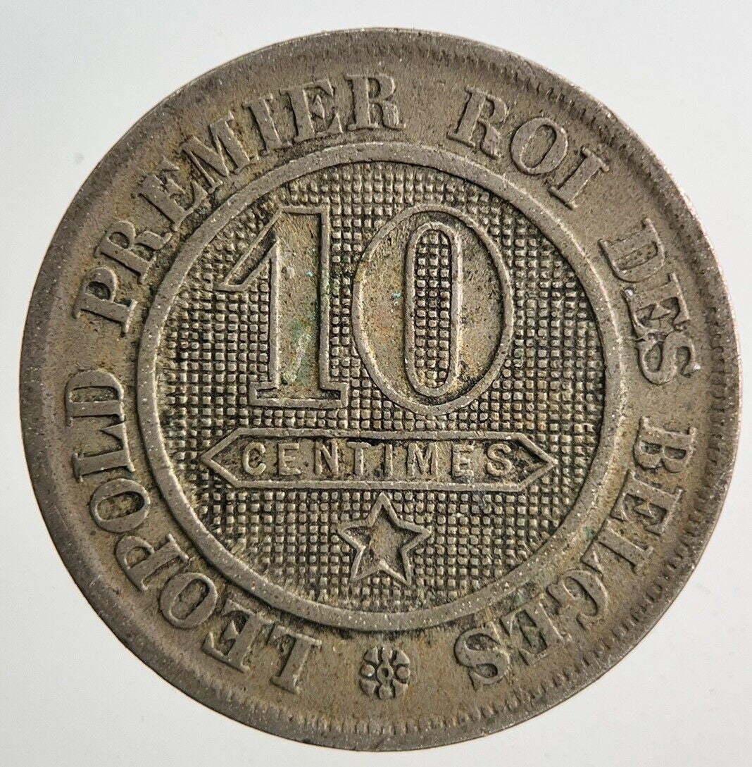 1863 Belgium 10 Cent Centimes Coin | Fine Collectable Grade