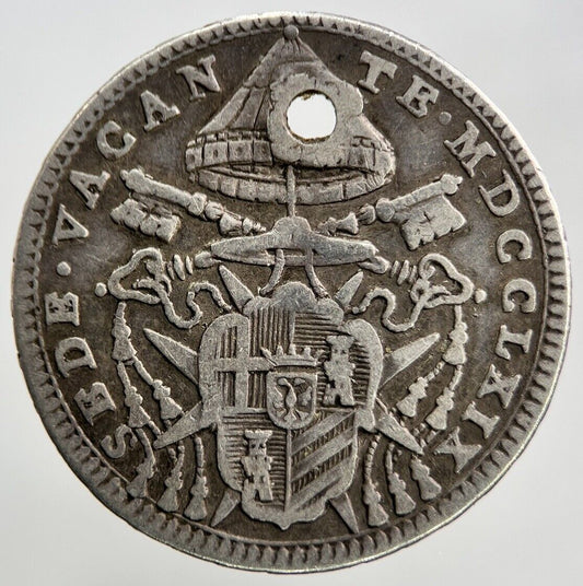 1769 Vatican State 1/5 Scudo | Silver Coin | Collectable Grade | a583