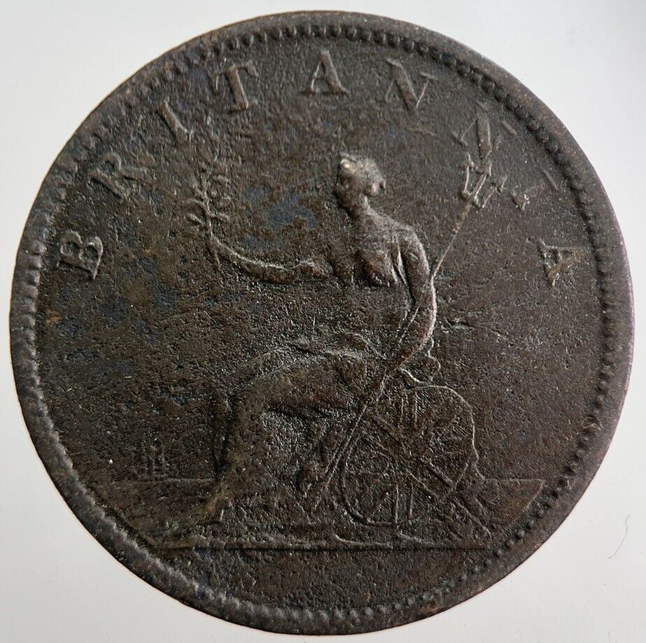 1807 George 3rd III Half - Penny British Coin | Fine Collectable Grade | a7526