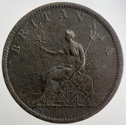 1807 George 3rd III Half - Penny British Coin | Fine Collectable Grade | a7526