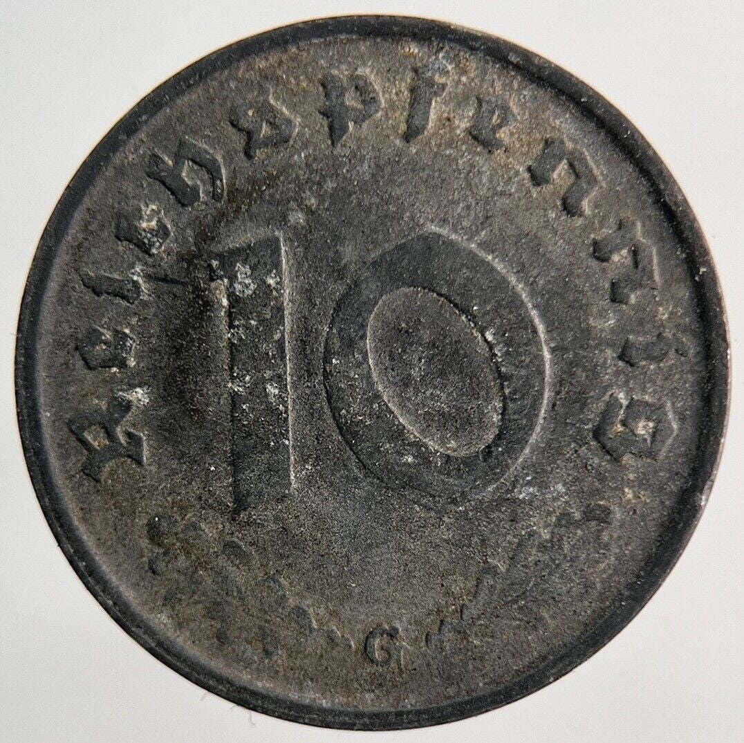 1940 Germany Nazi 10 Pfennig Coin | Very High Grade