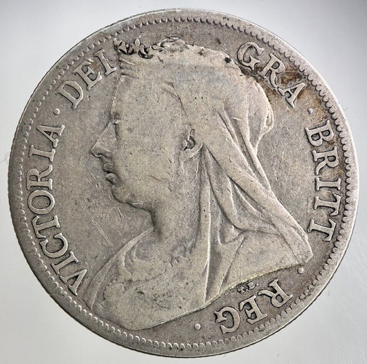 1899 Victoria Half - Crown Silver Coin | Collectable Grade