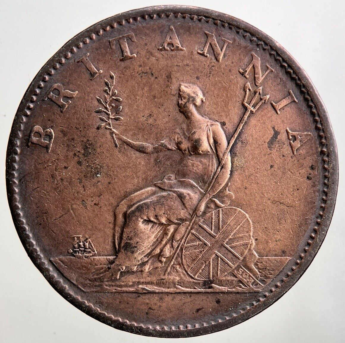 1806 George III 3rd Half - Penny Coin | Fine Collectable Grade | a3427
