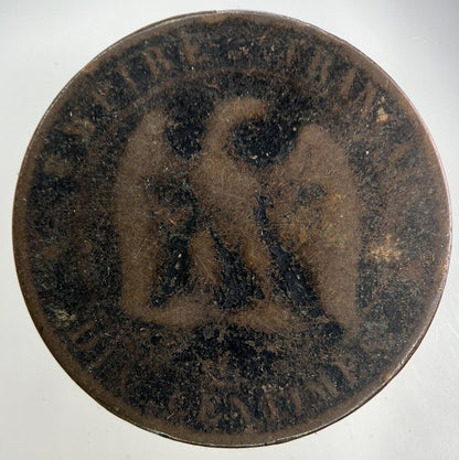 1854 France 10 Centimes Coin | Fair Grade