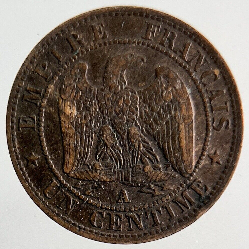1855 France 1 Centime Coin | Fine Collectable Grade