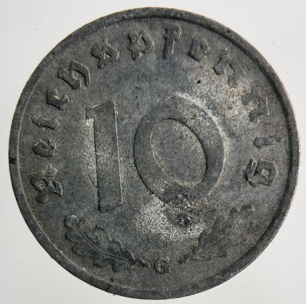 1940 Germany Nazi 10 Pfennig Coin | Fine Collectable Grade