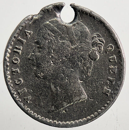 1841 Victoria 2 Anna Silver Coin | Collectable Grade | a6065