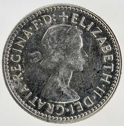 1961 Australia Sixpence Silver Coin | Fine Collectable Grade