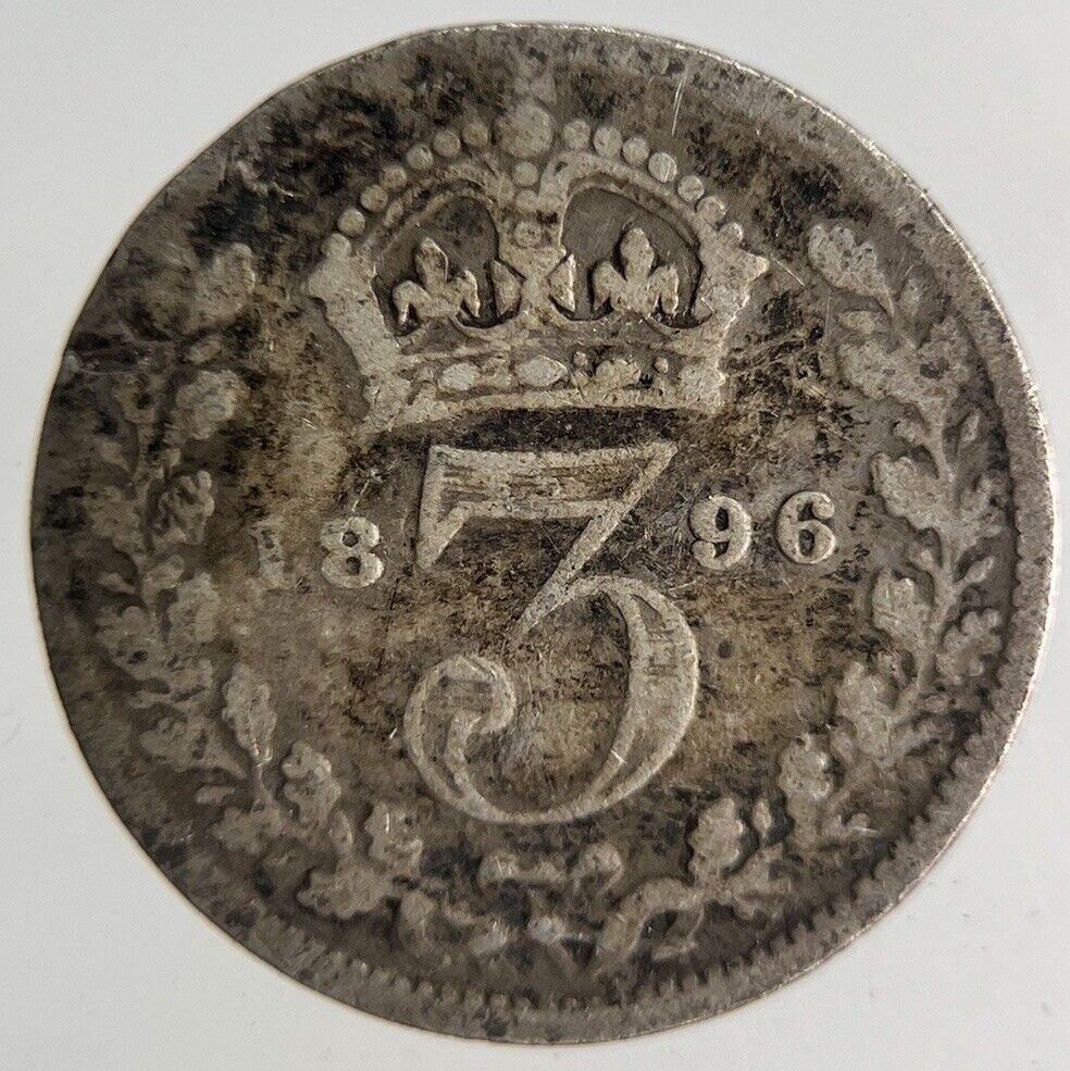 1896 Victoria Threepence Silver Coin | Collectable Grade