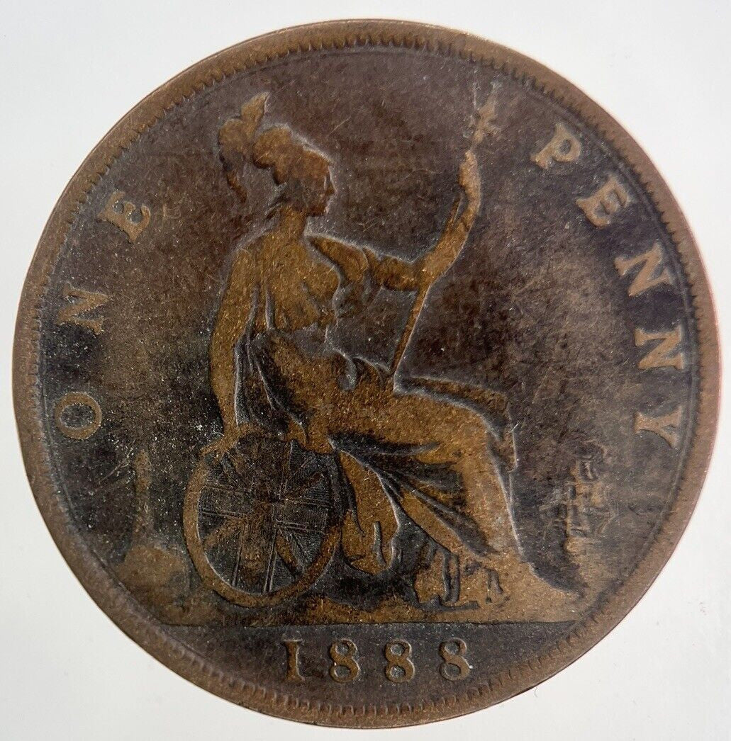 1888 Victoria One Penny Coin | Collectable Grade