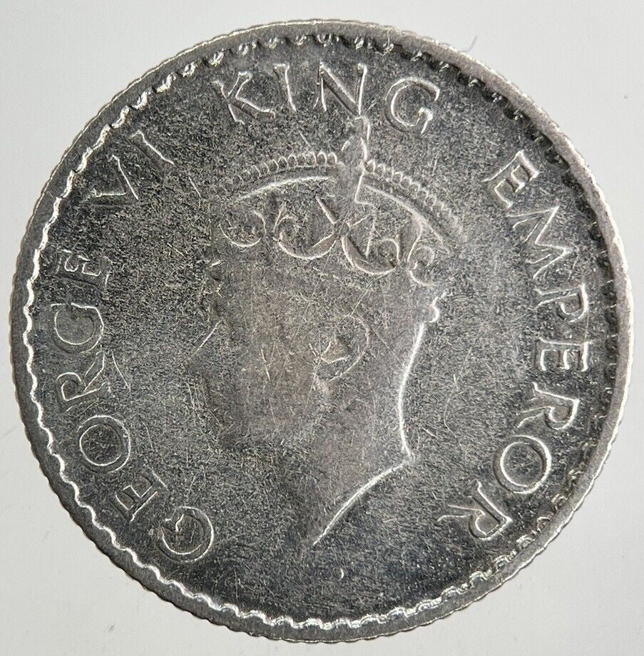 1940 India 1/4 Quarter Rupee Silver Coin | Fine Collectable Grade