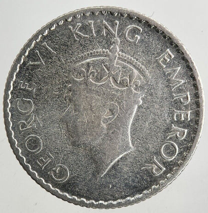 1940 India 1/4 Quarter Rupee Silver Coin | Fine Collectable Grade