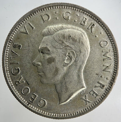 1942 George VI Half - Crown Silver Coin | Fine Collectable Grade