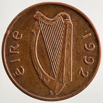 1992 Irish 1p 1 One - Pence Coin | Fine Collectable Grade