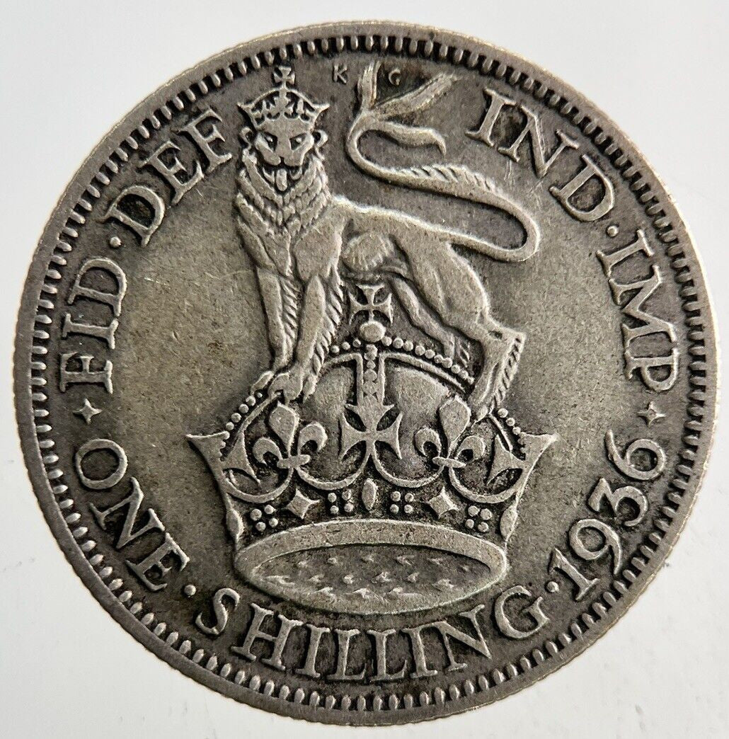 1936 George V One Shilling Silver Coin | Fine Collectable Grade