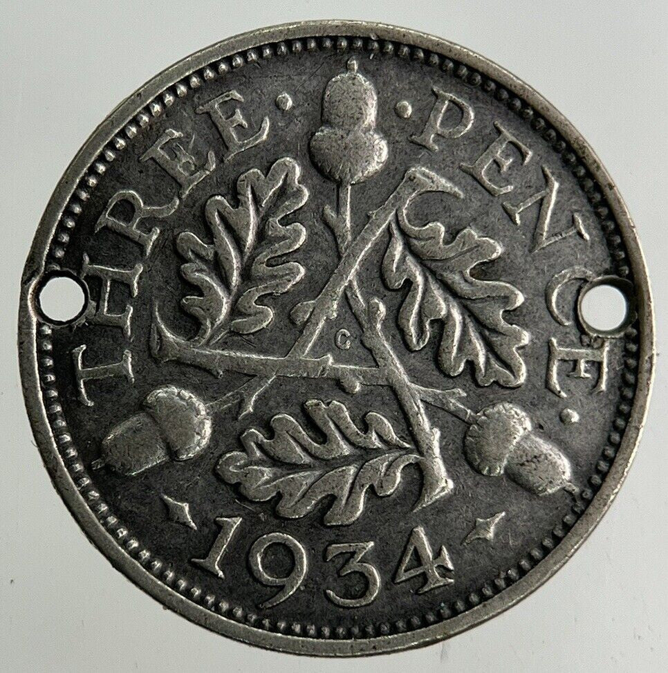 1934 George V Threepence Silver Coin | Collectable Grade