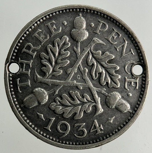 1934 George V Threepence Silver Coin | Collectable Grade