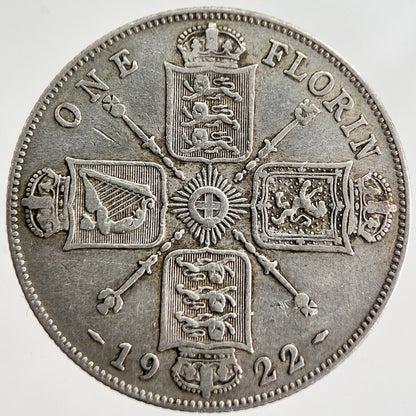 1922 George V Florin Silver Coin | Fine Collectable Grade | a7906