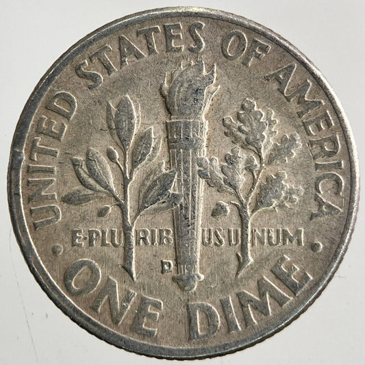 1960 - D US USA Roosevelt Dime Silver Coin | Fine Collectable Grade