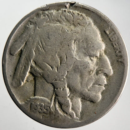 1935 US USA Buffalo Indian Head Nickel Coin | Collectable Grade | a4596
