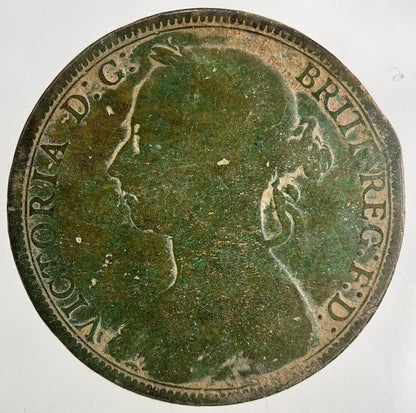 1892 Victoria One Penny Coin | Collectable Grade