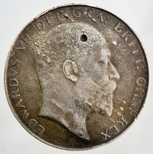 1908 Edward VII Half - Crown Silver Coin | Very High Grade