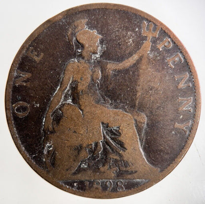 1898 Victoria One Penny Coin | Collectable Grade