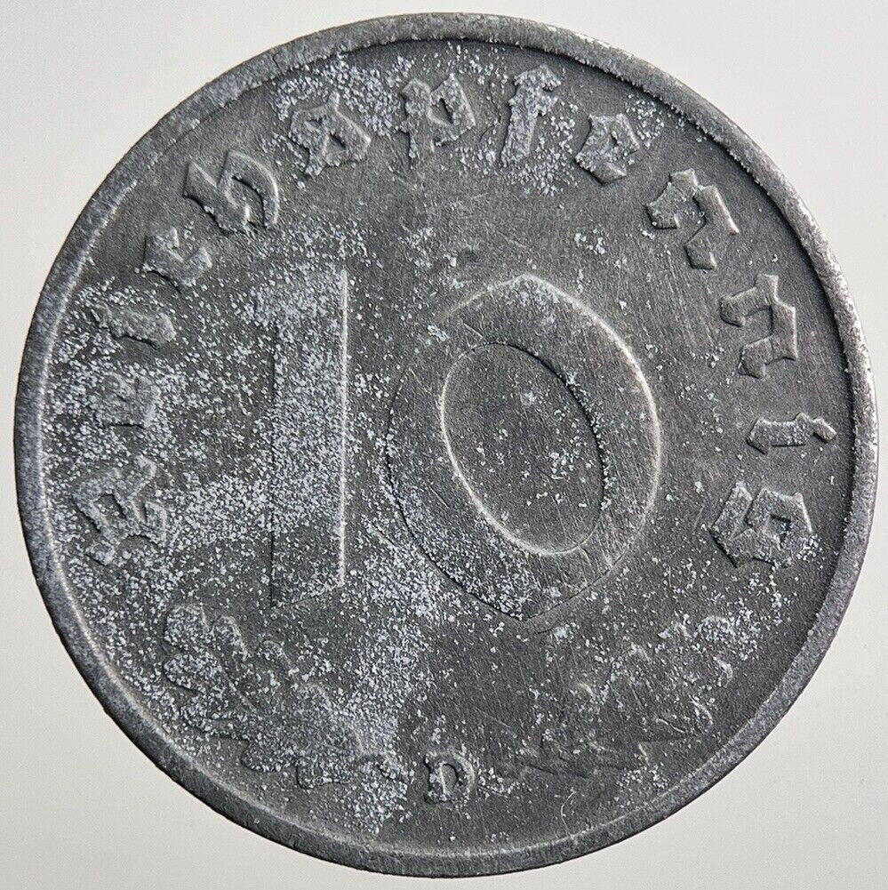 1941 - D Germany Nazi 10 Pfennig Coin | Collectable Grade | a2257