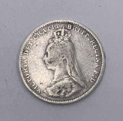 1887 Victoria Threepence | British Silver Coin | Collectable Grade | a63