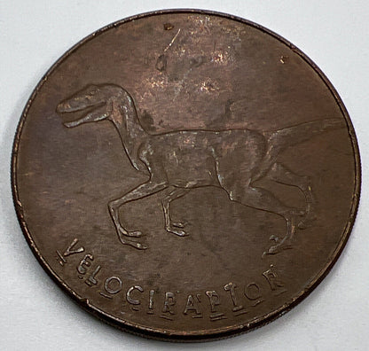 1997 Tetley Jurassic Park Velociraptor Coin | Collectable Grade | a1258