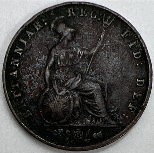 1855 Victoria Half-Penny | British Copper Coin | Fine Collectable Grade | a1117