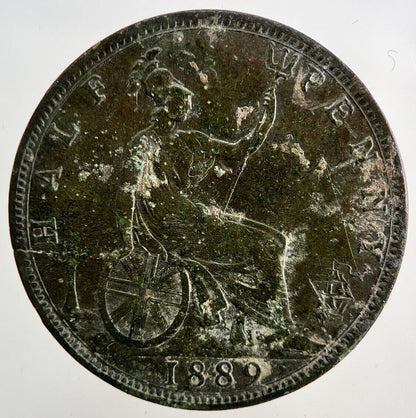 1889 Victoria Half - Penny Coin | Very High Grade