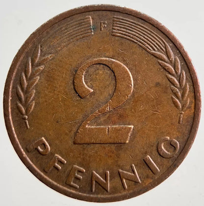 1971 Germany 2 Pfennig Coin | Very High Grade | a4953