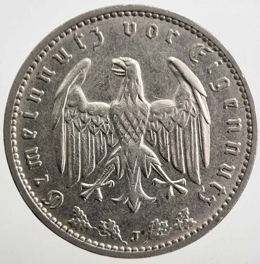 1934 - J Germany 1 One Mark Coin | Very High Grade | a439