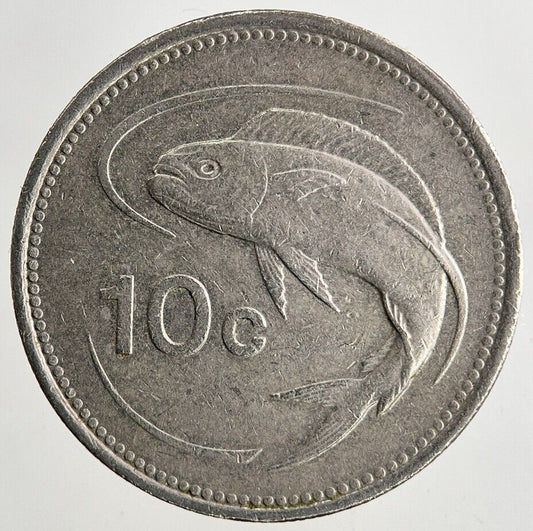 1986 Malta 10 Cents Coin | Fine Collectable Grade