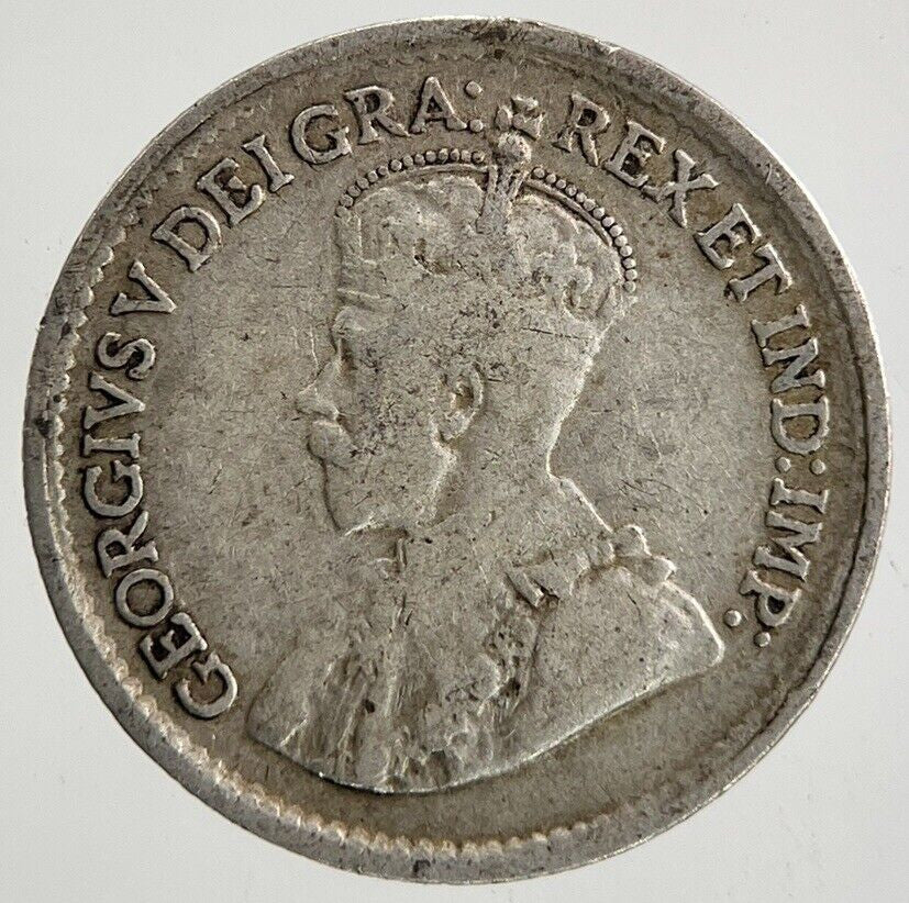 1919 Canada 5 Cents Silver Coin | Fine Collectable Grade
