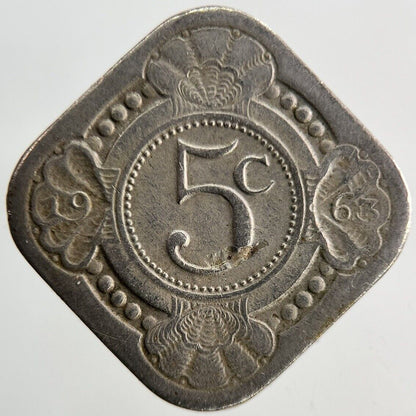 1963 Netherlands 5 Cents Coin | Fine Collectable Grade