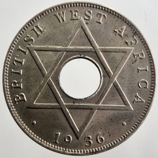 1936 West Africa 1 One Half - Penny Coin | Very High Grade | a7563