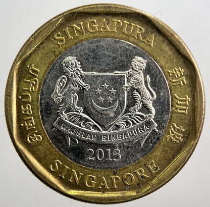 2013 Singapore 1 One Dollar Coin | Fine Collectable Grade | a7889