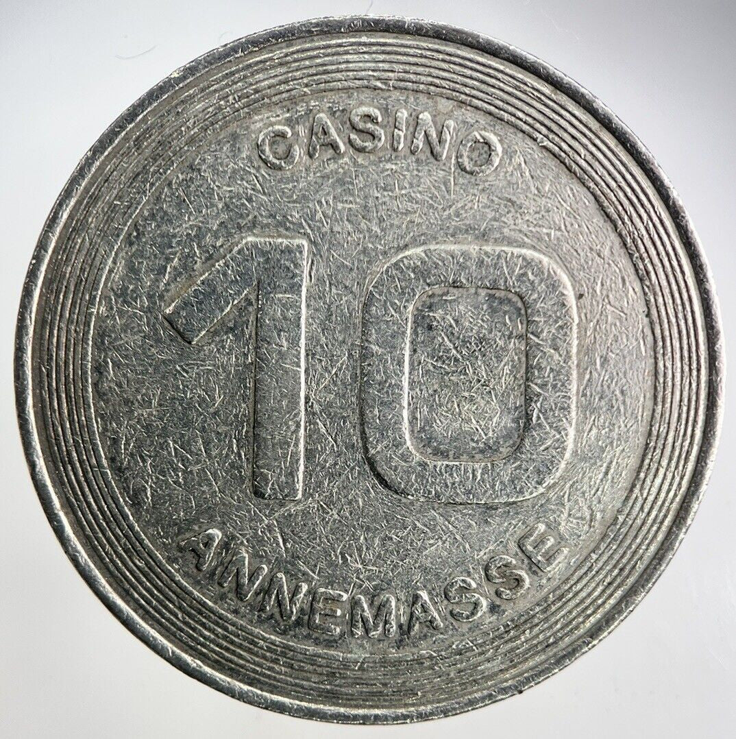 10 Annemasse Casino Token Coin | Fine Collectable Grade
