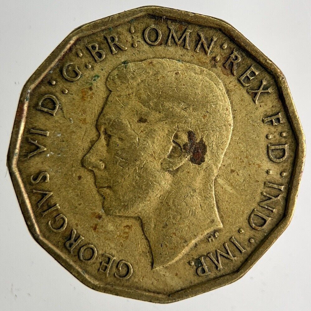 1943 George VI Brass Threepence Coin | Collectable Grade