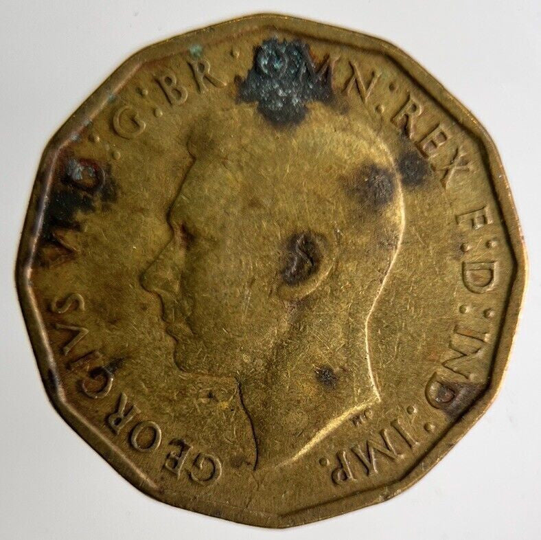 1942 George VI Brass Threepence Coin | Fine Collectable Grade