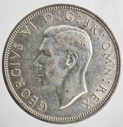 1944 George VI Half - Crown Silver Coin | Very High Grade