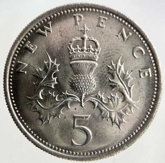 1970 Elizabeth II 2nd 5p Five - Pence Coin | Very High Grade