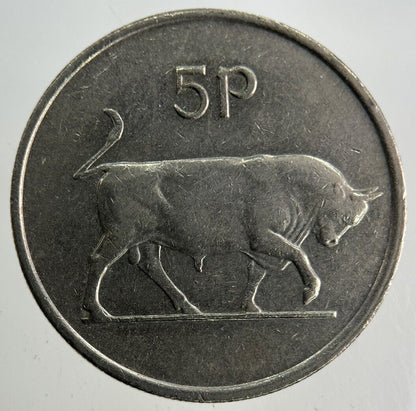 1982 Irish 5p Five - Pence Coin | Fine Collectable Grade