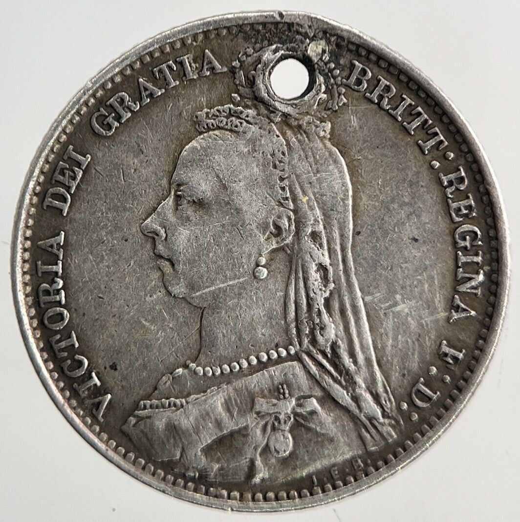 1892 Victoria Sixpence Silver Coin | Fine Collectable Grade