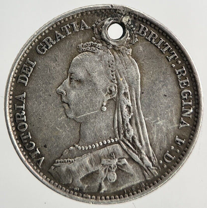 1892 Victoria Sixpence Silver Coin | Fine Collectable Grade