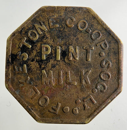 British Folkestone Co - Op 1 Pint Milk Token Coin | Collectable Grade
